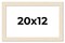 20x12 Wide Barnwood Picture Frame with UV-Resistant Acrylic & Acid Free Backing, Available in 6 Paint Finishes - Grey, Brown, White, and Black